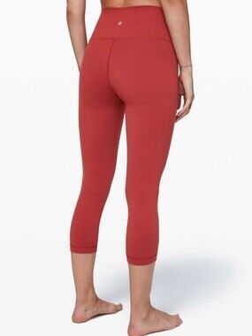 Lululemon Wunder Under Crop (High-Rise) 21" Yoga Training Workout Pants Size 8